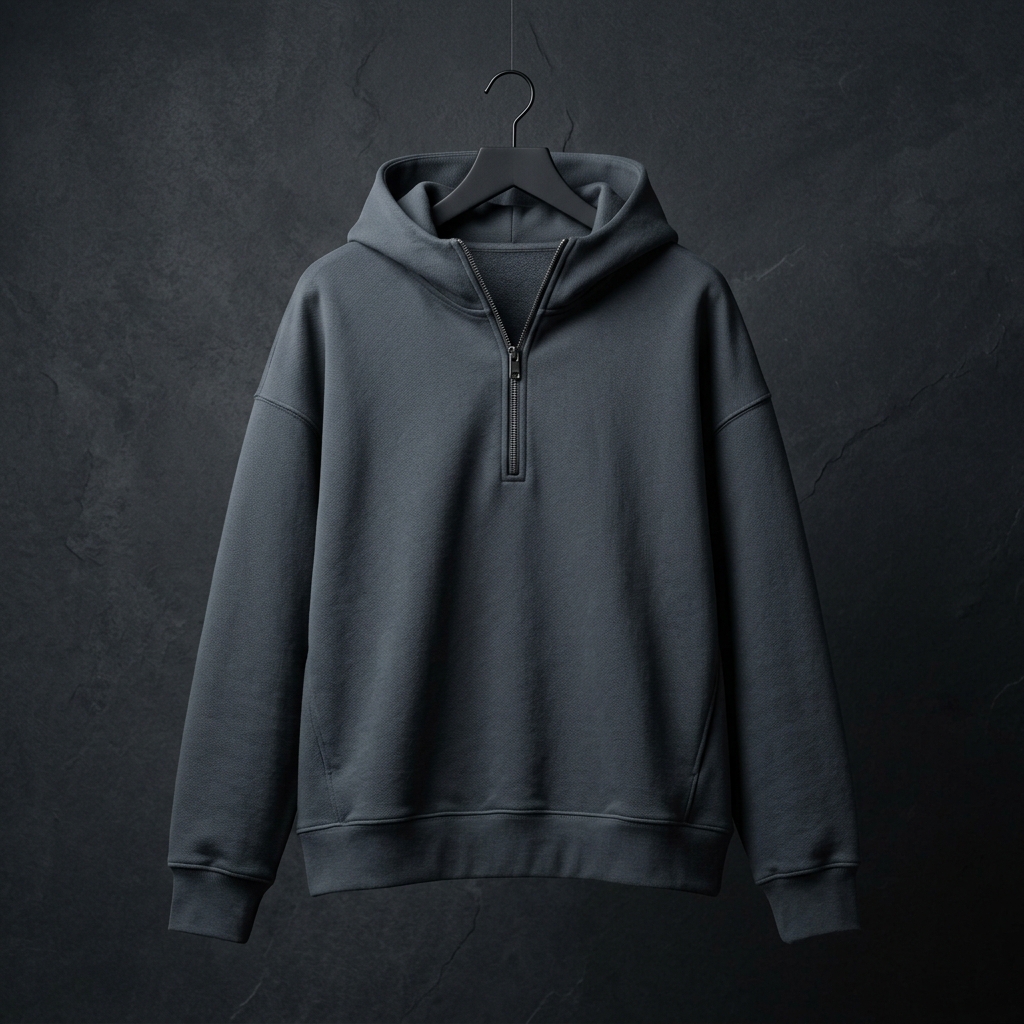 Sudadera Heavyweight Boxy Cut Corporativa Estilo Streetwear